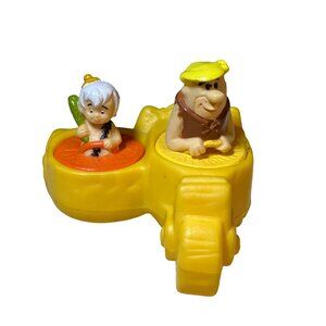 The Flintstones toy Denny's Kids Meal 1991 Dino Racer Barney and Bam-Bam
